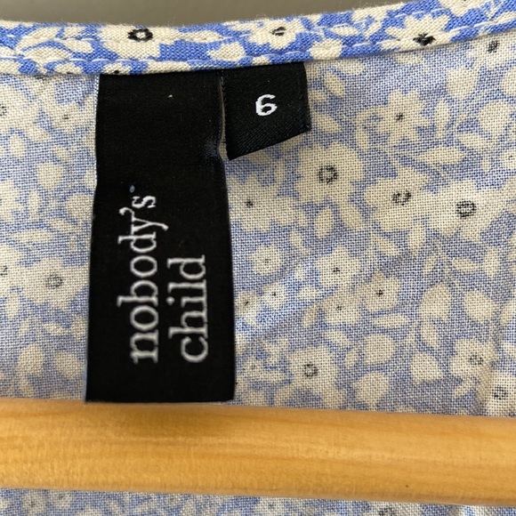 Nobody’s Child Blue and White Floral Mini Dress - Picture 3 of 5